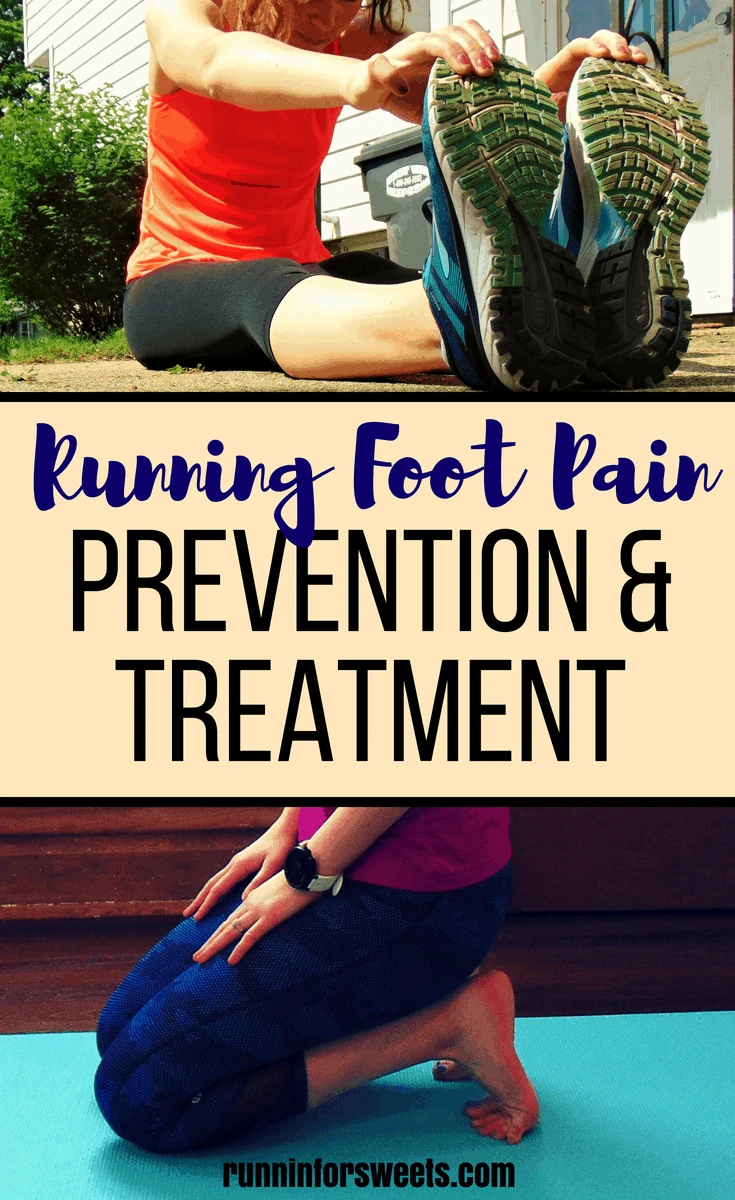 Nagging foot pain while running can be so discouraging. Fortunately, there are a few simple things you can do to prevent this from occurring and treat foot pain when it does. Here are a few causes of running foot pain, and 4 simple tips and exercises to get rid of it! #footpain #runninginjuries